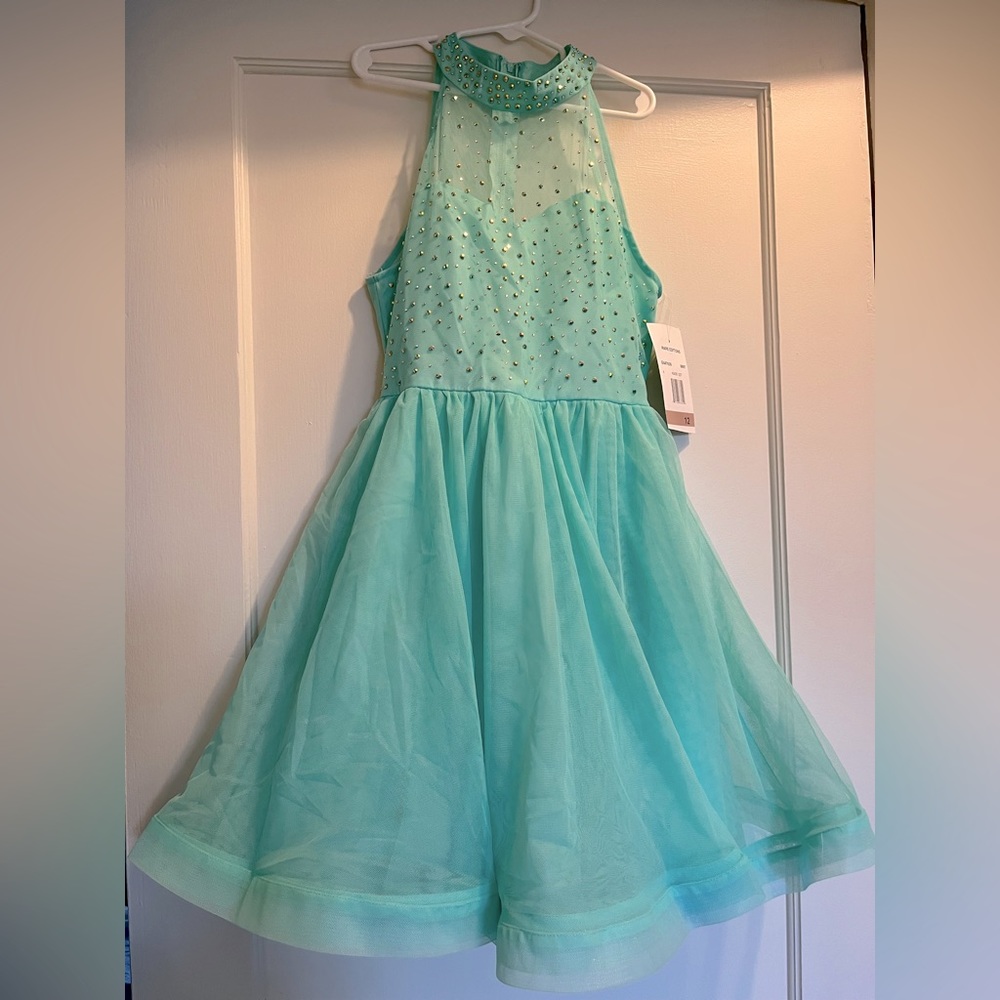 NEW Rare Editions Special Occasion Dress Mint Green Girl’s Size 12